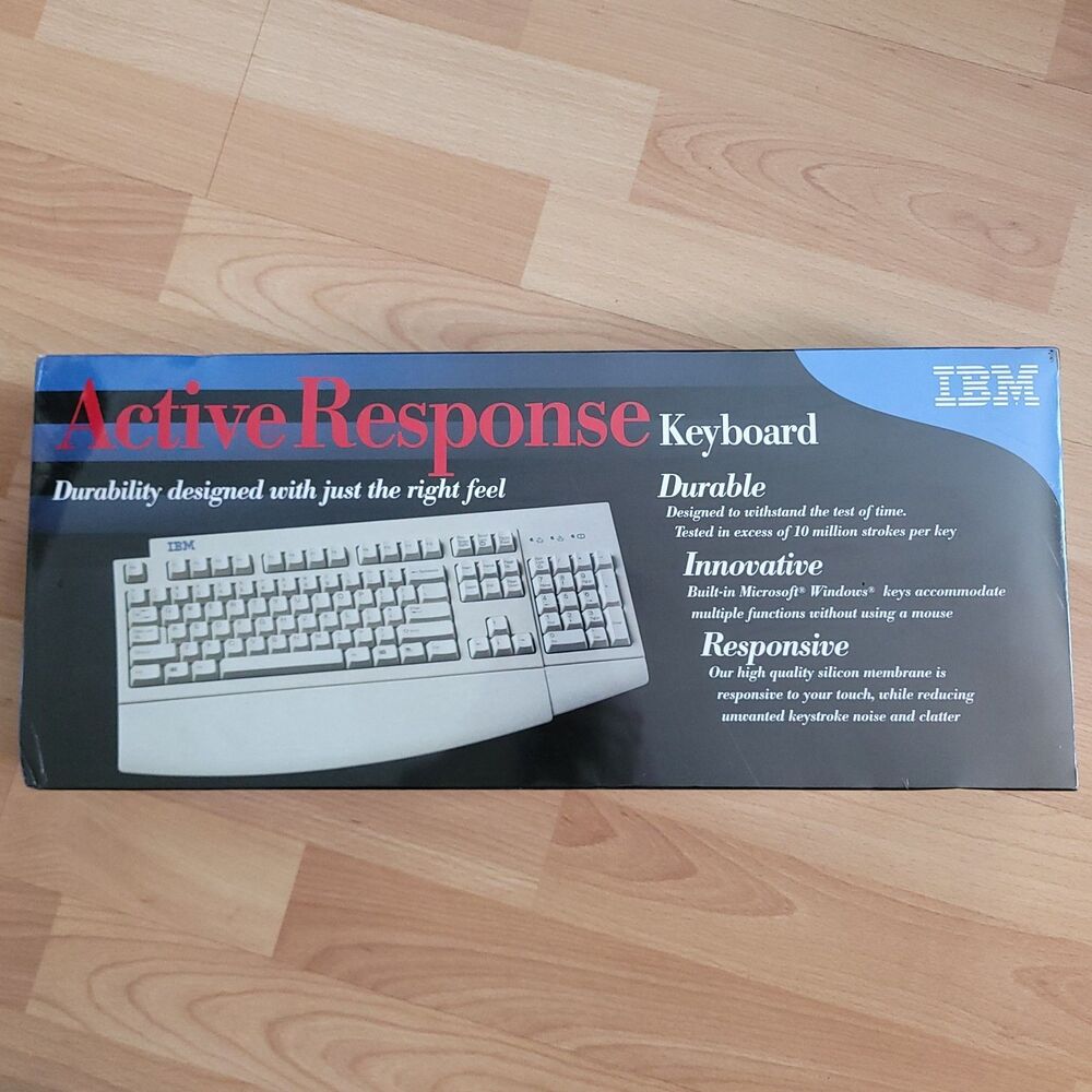Vintage IBM 09N5544 Active Response Keyboard Mechanical New Factory Sealed NOS